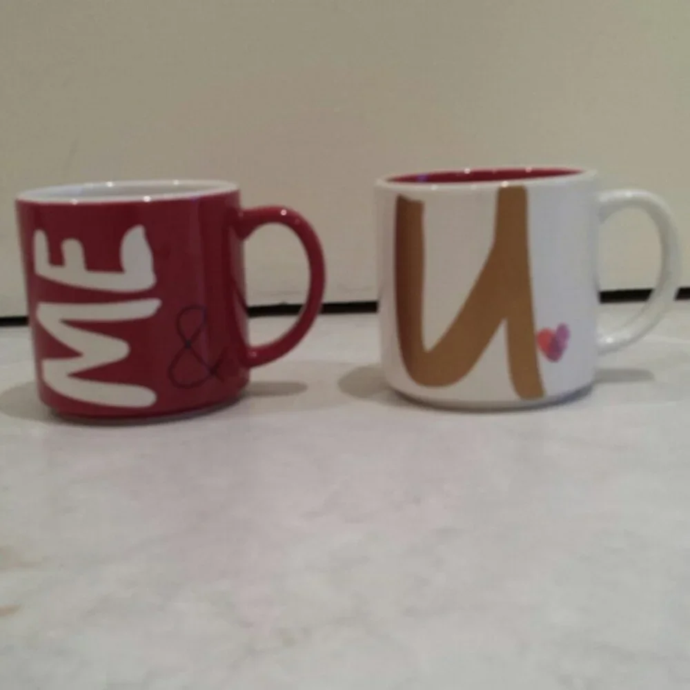 NWOT Hallmark Me & U Coffee Cups